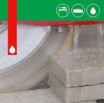 При різанні плитки на мокрорізних верстатах рекомендується своєчасно міняти воду