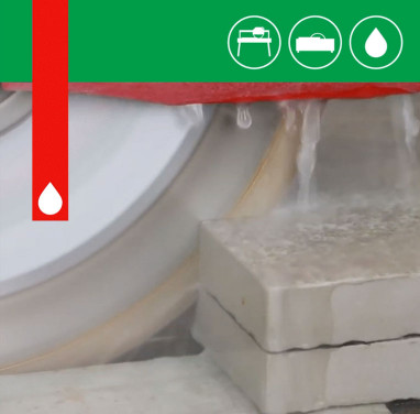 При різанні плитки на мокрорізних верстатах рекомендується своєчасно міняти воду