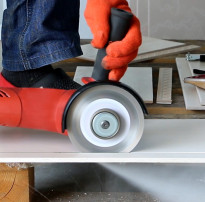 Чистове різання керамограніту без плиткоріза.