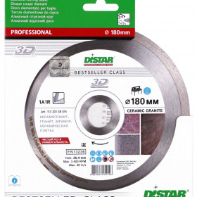 Круг алмазный отрезной 1A1R 180 Bestseller Ceramic granite