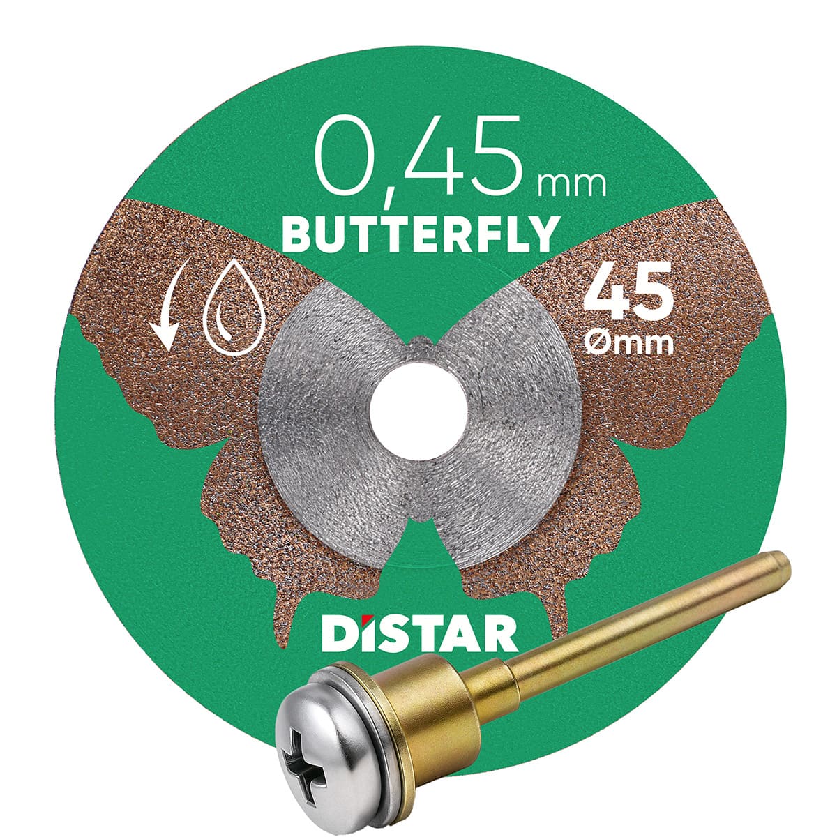 Круг алмазний вiдрiзний 1A1R 45x0,45x5,8H/3.2-3.0F Butterfly