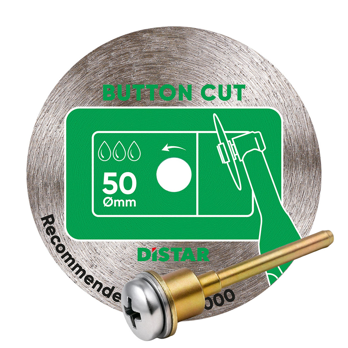 Диск алмазный для вырезания кнопок Distar 50x0,8F ButtonCut - фото 1