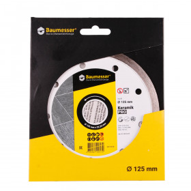 Круг алмазный отрезной 1A1R 125 Keramik