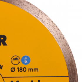 Круг алмазный отрезной 1A1R 180x25,4 Marble