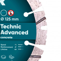 Круг алмазний вiдрiзний 1A1RSS 125 Technic Advanced