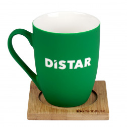 Керамическая чашка Distar с подставкой