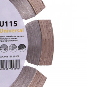 Круг алмазний вiдрiзний 1A1RSS 115 Universal